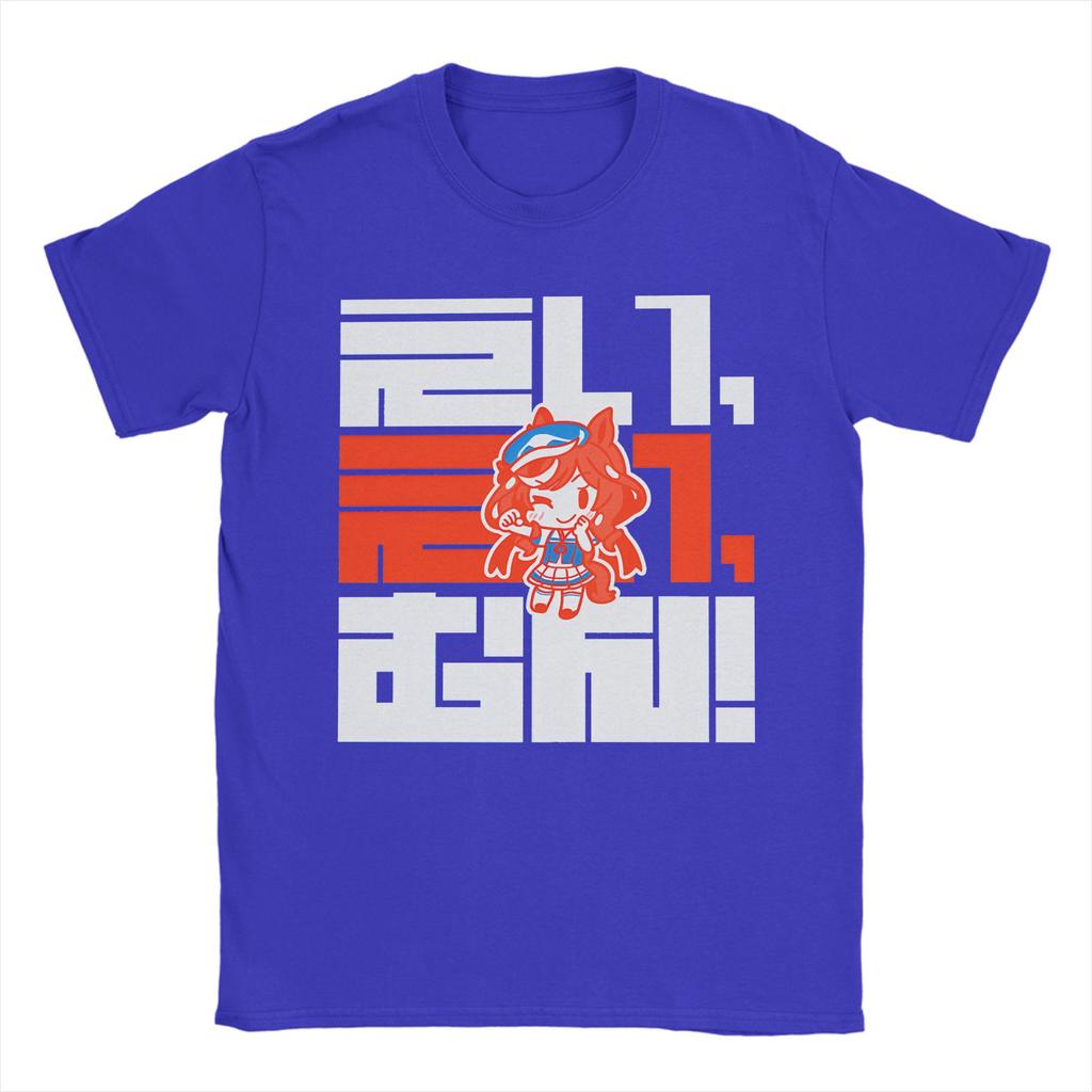 Мужские футболки Uma Musume Pretty Derby Хлопковая одежда Летняя футболка с коротким рукавом Круглый вырез Модный классный принт Футболка Большой размер