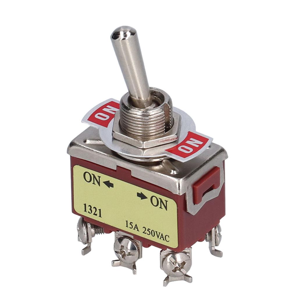 20Pcs Toggle Switch Rocker Self Locking 6 Terminal 2 Position Part Set Kit AC 250V