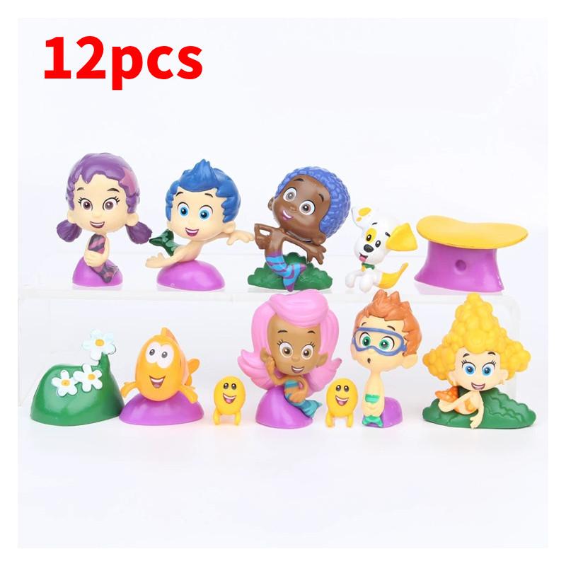 Bubble Guppies Figure Mini Plastic Decor For Cake Toppers And Collectors