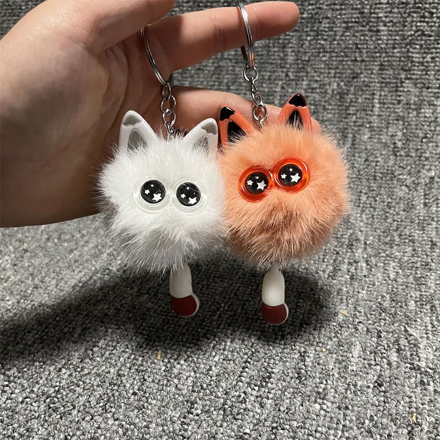 1 Pcs Cute Plush Kitten Pendant Versatile Backpack Pendant Creative Doll Pendant Cartoon Cat Doll Couple Gift Bag Charm