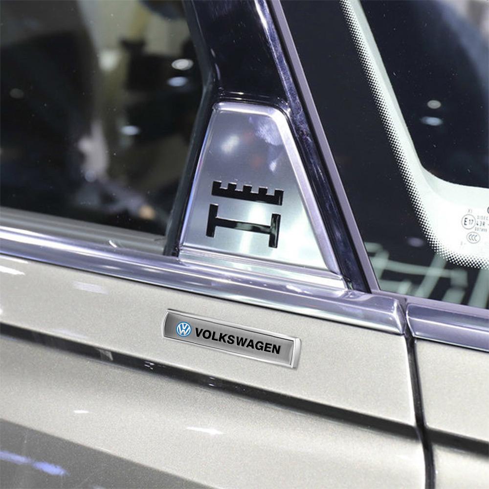 Car Rear Trunk Body Fender Emblem Metal Sticker Decoration For Volkswagen VW Rline GTI Golf 5 Jetta Caddy Passat B6 Tiguan Polo zd8