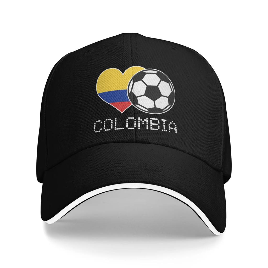 Vintage Colombia Flag Golf Cap Unisex Headwear Outdoor Travel Adjustable Fit Sun Caps