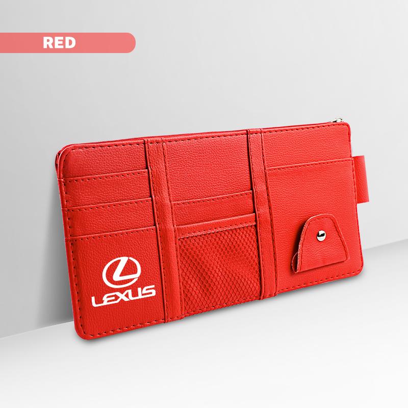 Car Sun Visor Storage Card Bag Glasses Clip Phone Holder For Lexus F SPORT ES UX 300e GS GX IS LS LX CT LC LBX NX RX 350h 450h AFG1