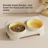 Миска для кошек с дофамином, Двойная миска для питомцев, Миска для собак, Миска для воды, Миска для еды, Миска для собак, Замена корма для кошек, Можно ставить, Моющаяся