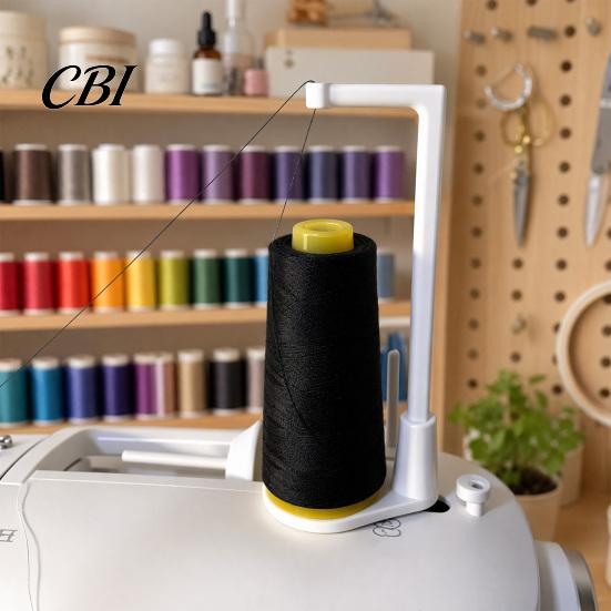 Thread Breakage Prevention Sewing Machine Spool Holder, Upright Anti-tangle Holder Stand, Cone for Embroidery Quilting Serger Organizer