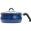 Wahei Freize Pot-like Frying Pan, Multipan, L, Navy, 7 Functions In 1, Bake, Stir-fry, Deep-fry, Boil, Cook, Boil, IH/Gas Compatible, Two Mey RB-2571