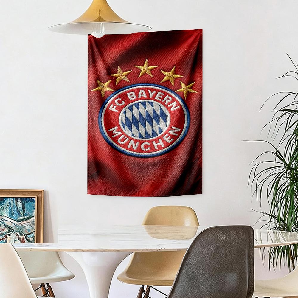 Bayern Munich Wall Decor Tapestry Art For Pet Memorial Birthdaywedding Party Backdrop Family Gift