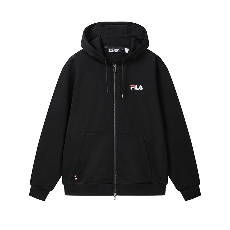FILA ORIGINALE Sweatshirts Unisex Jet Black-BK Hooded