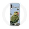 Case - MANIACASE - Samsung Galaxy A50 - Green - Flexible - Parakeets Birds