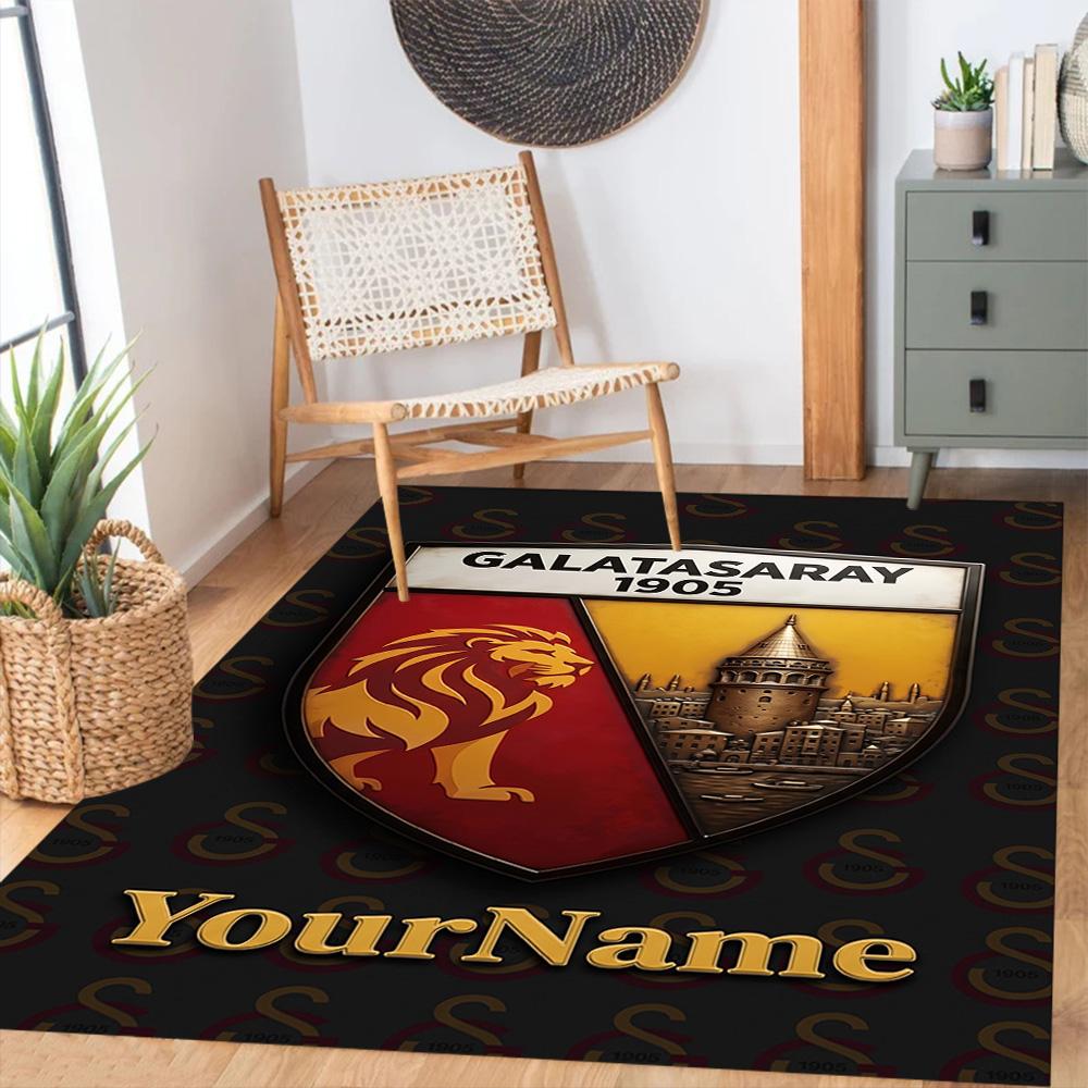Galatasaray Personalized Name Area Rug Suitable For Entryway Balcony Study Room Dining Room Antislip Carpet Anime Office Decor