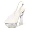 Women's Catwalk Transparent Slippers with High Heels