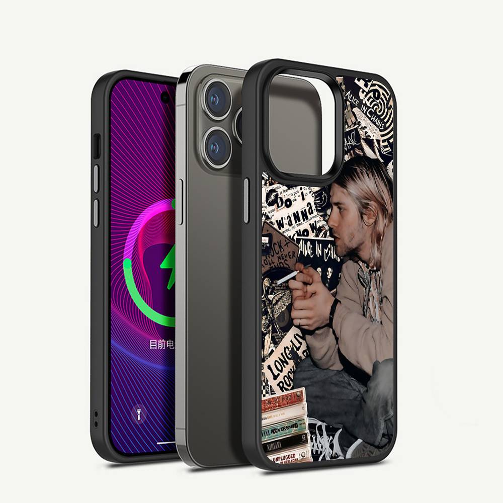 Classic Hot Band N-Nirvanas Rock Phone Case For IPhone 17 Air 16 15 14 13 12 11 Pro Max Plus For Magsafe Wireless Charge Cover