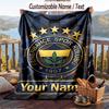 Flannel Blanket Fenerbahçe FC Print Custom Name Text Soft Throw for Sofa Bed
