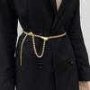 Adjustable Retro Minimalist Metal Snake Waist Chain Belt for Dresses and Pants.