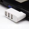 Portable USB2.0 Hub Rotatable 3-Port Wireless 90/180 Degree USB Expander Plug And Play