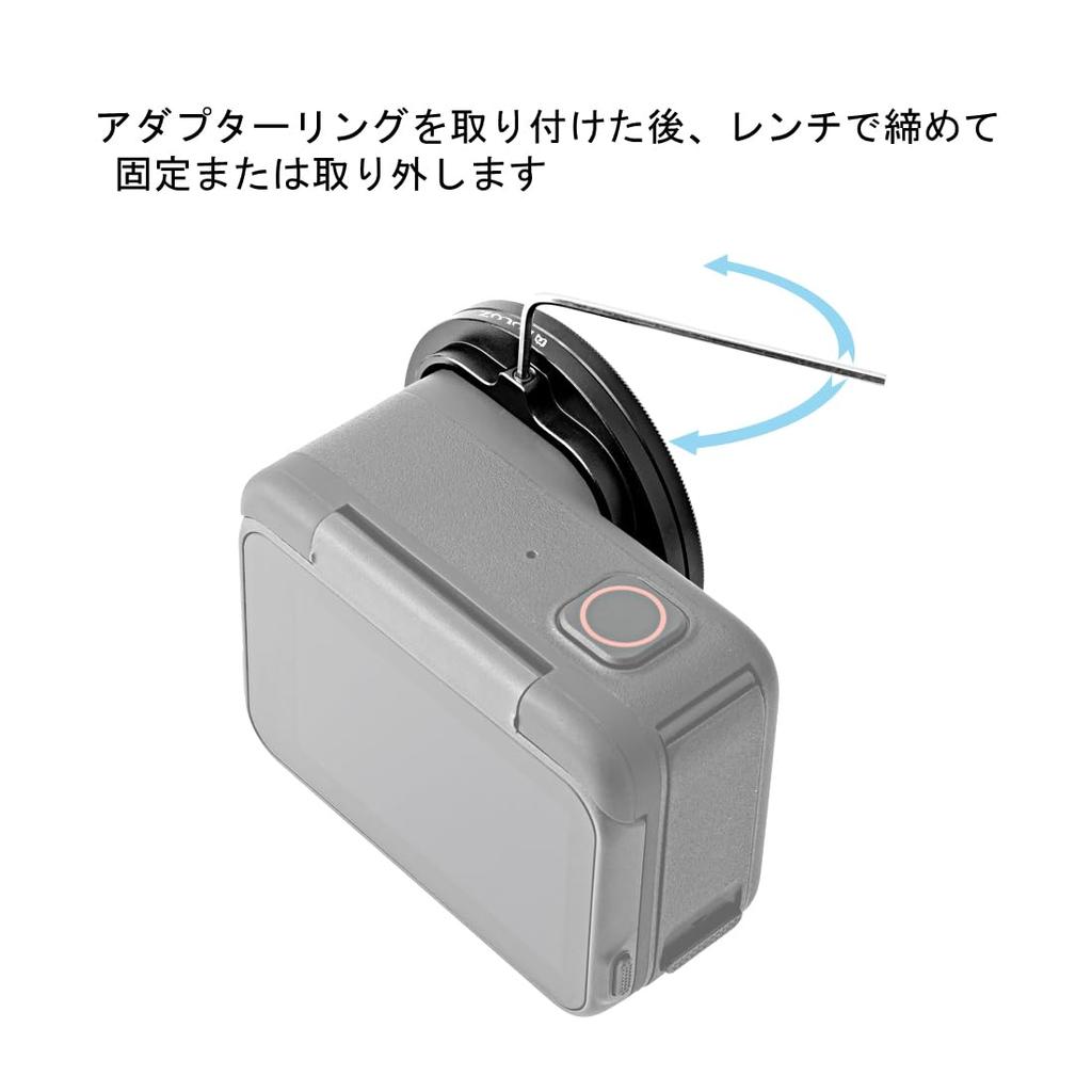 52mm UV Lens Filter for Insta360 Ace PULUZ Aluminum Alloy Material with Lens Cover UV Lens Filter Adapter Ring Insta360 Ace Pro Sports Action Camera