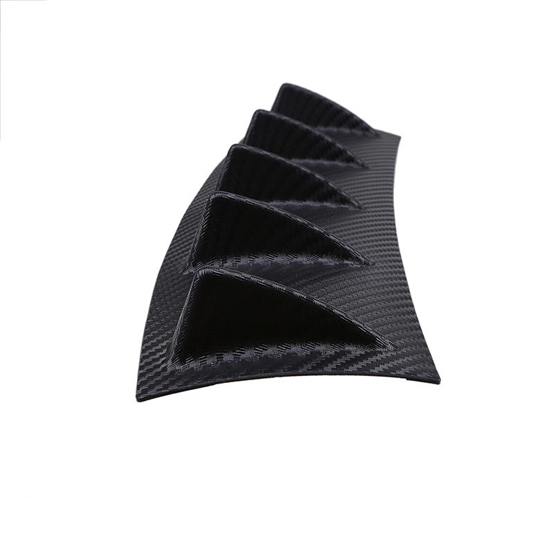 Задний бампер Diffuser для универсального автомобиля, Черный, Матовый черный ABS Shark Fin Lip Spoiler Защита от царапин для седанов, внедорожников, купе