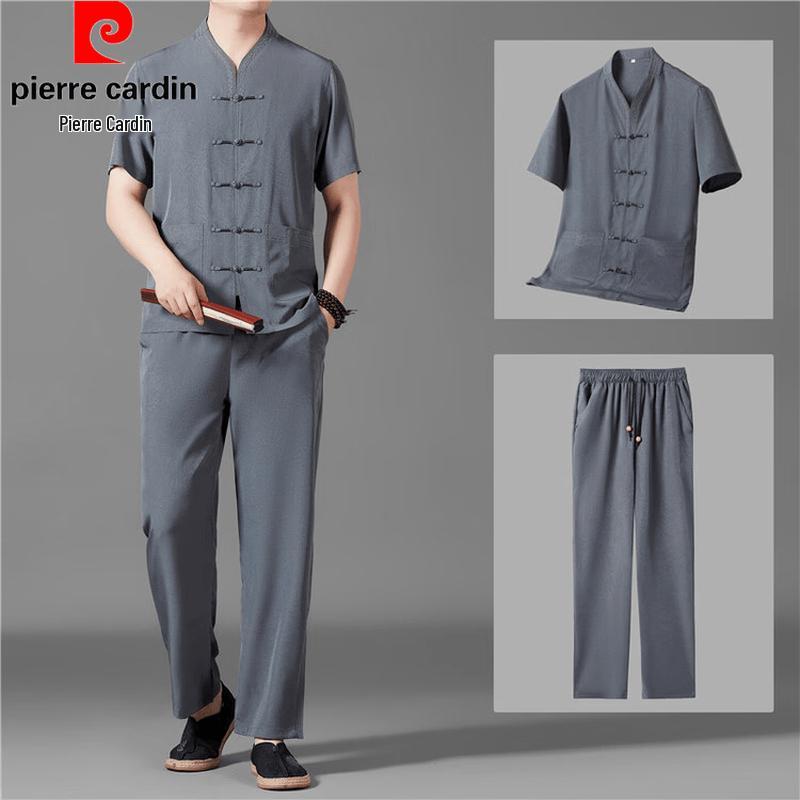 Pierre Cardin Мужской летний топ в китайском стиле Тан
