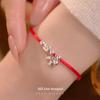 Banyan Tree S925 Silver Lucky Cat & Fish Bracelet - Women's Zodiac Red Rope Jewelry Gift