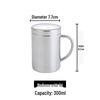 304 Stainless Steel Anti-Scald Double-Layer Water Cup for Kids and Students with Engraving