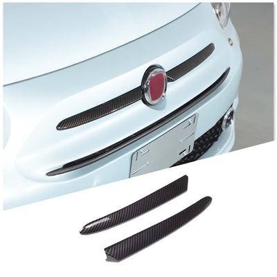 Для Fiat 500 2016-2024 ABS Углепластик Передняя Нижняя Решетка Формовка Покрытие Гоночная Решетка Центральная Сетчатая Декоративная Полоса Рамка Аксессуары