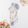 1 Pair Invisible Socks All Match Elastic Breathable Short Weaving Sole Cool Polyester Transparent Design Women Socks Shoes Accessories