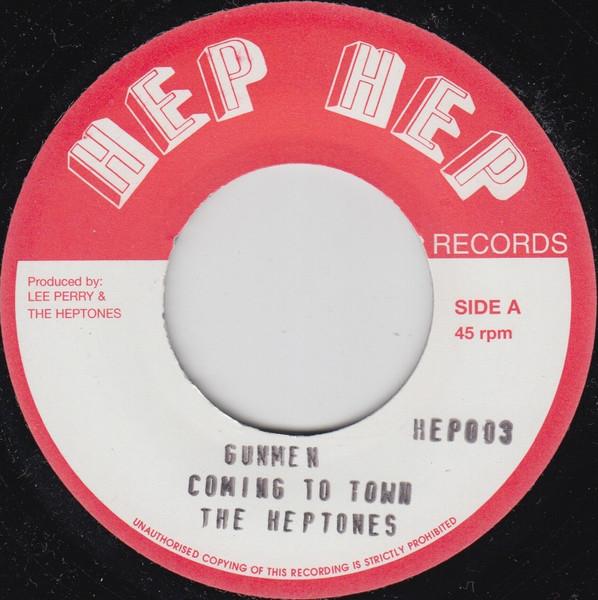 7-дюймовая пластинка HEPTONES TOMMY MCCOOK Gunmen Coming To Town Riverton Ci HEP003 Hep Hep Records UK Регги Ска Даб Б/у