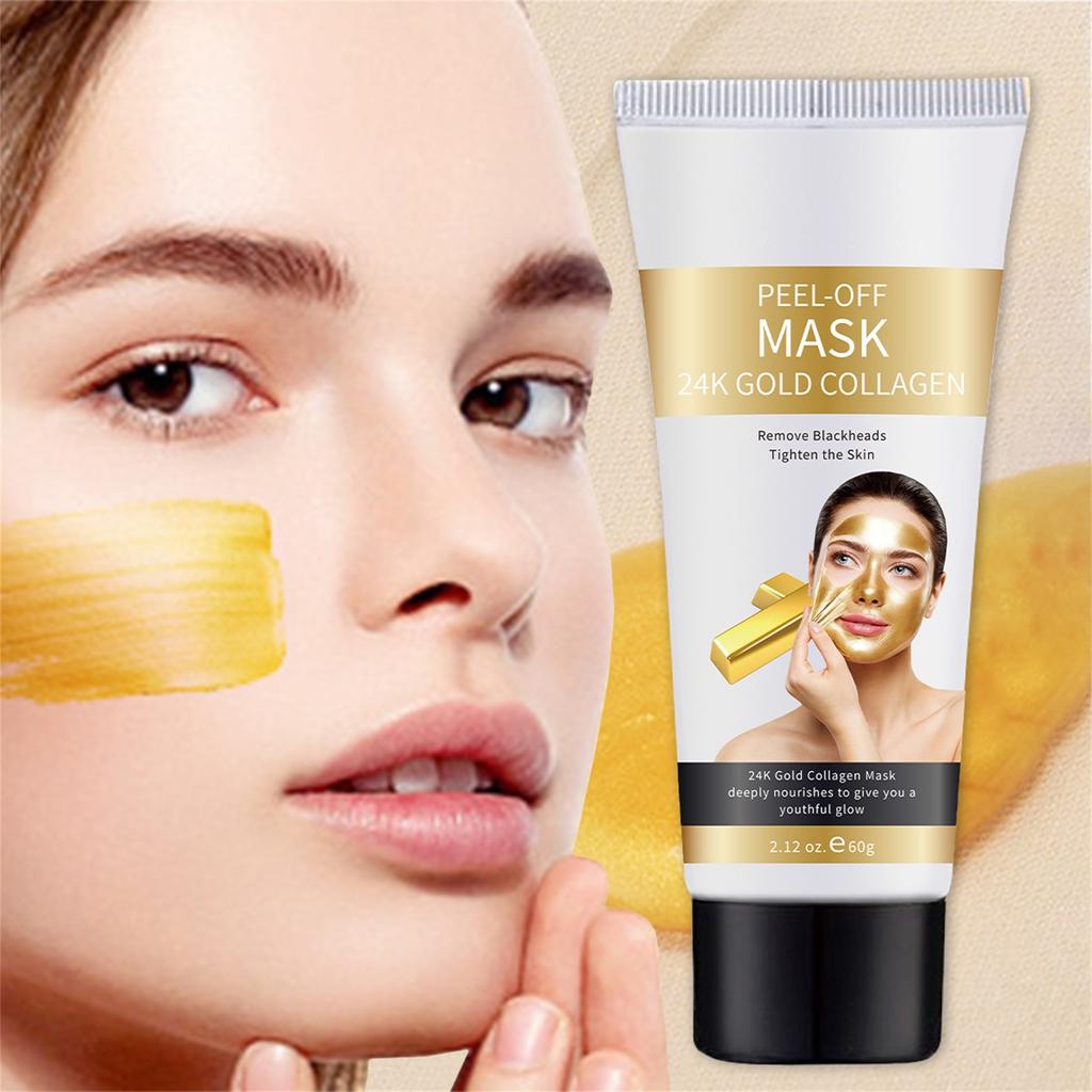 Золотая отшелушивающая маска, Золотая отшелушивающая маска против морщин, Золотая маска для лица, Уменьшает мелкие морщины, Очищает поры