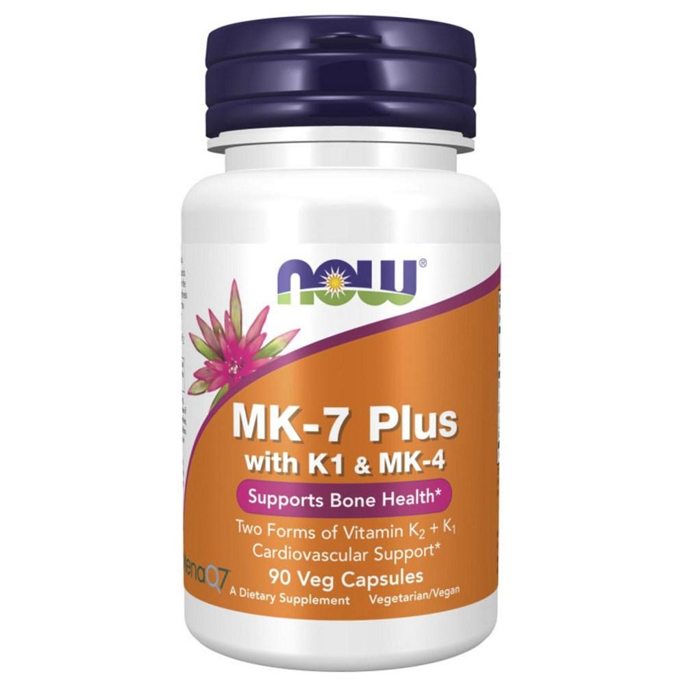 Now Foods MK-7 Плюс K1 и MK-4 Овощные Капсулы 1 шт 90 Таблеток