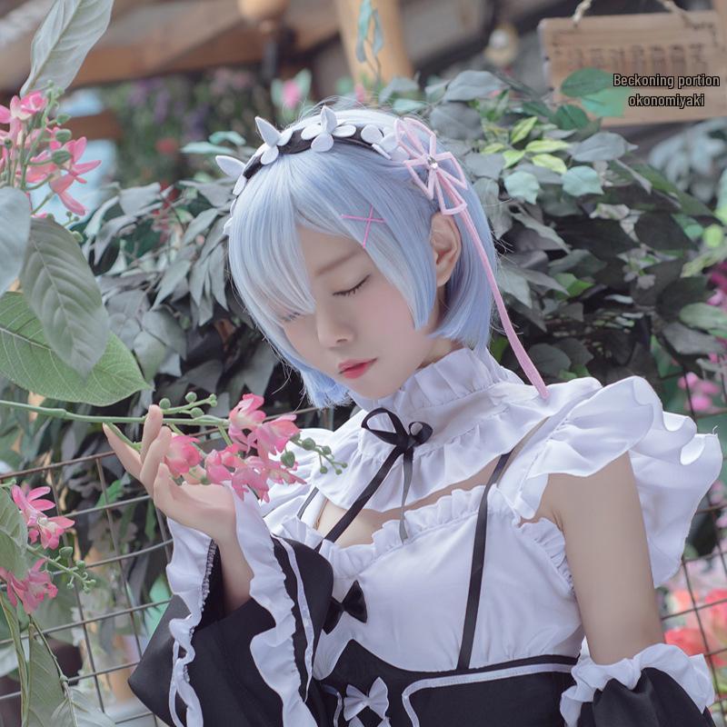 Ре:Ноль - Косплей горничной Рем и Рам больших размеров для женщин