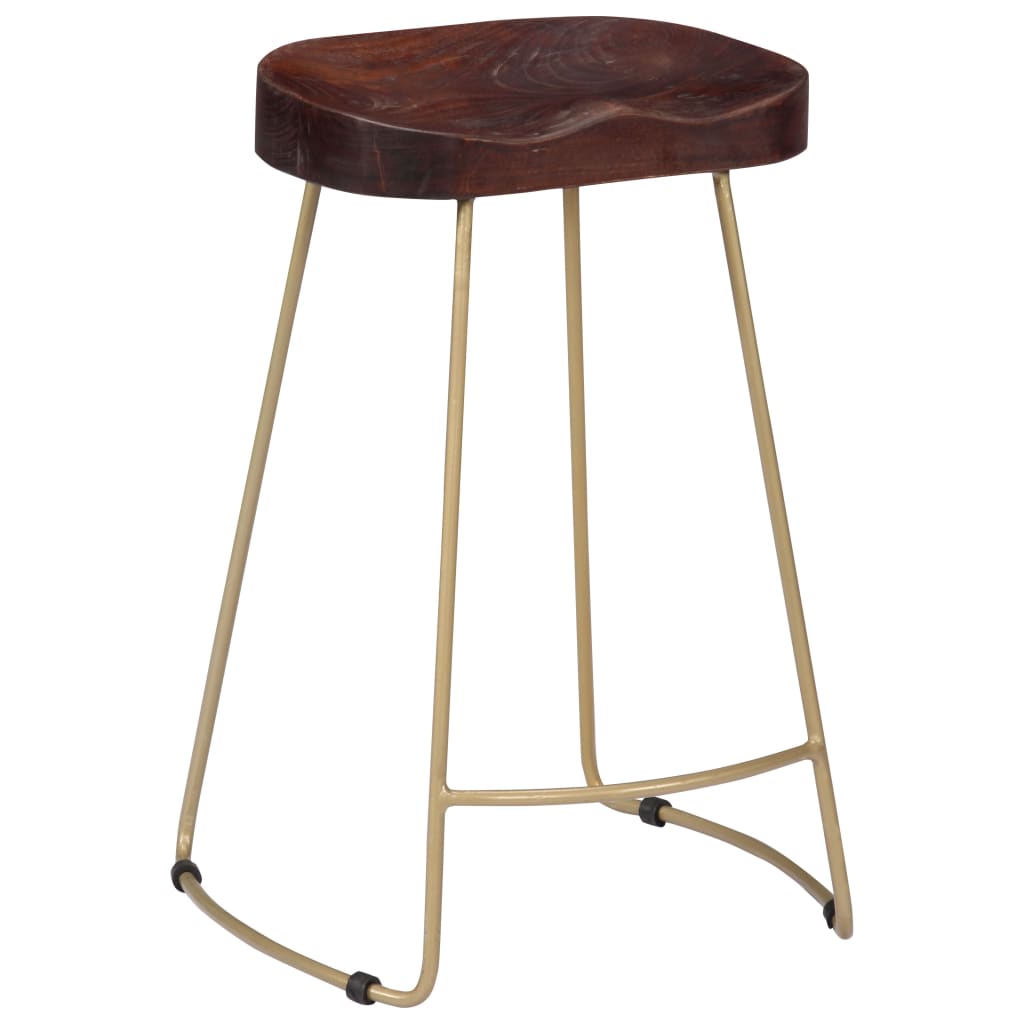 Gavin Bar Stool 2 pcs Solid Mango Wood