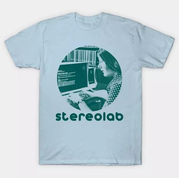 Светло-синяя футболка Stereolab Band On Tour Полный размер S-5XL Унисекс футболка