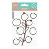 Cutting Die - ARTEMIO - Branch and Berries - 13 X 5.5 Cm - 5 Pcs - Natural Colors