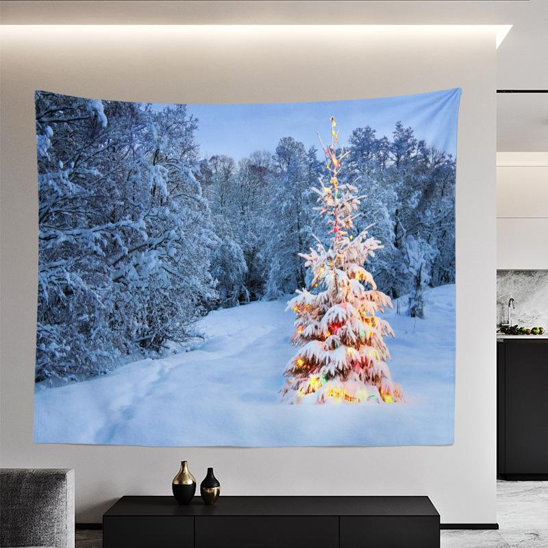 Рождественский гобелен в европейском и американском стиле, макет спальни, фон, тканевое настенное покрытие