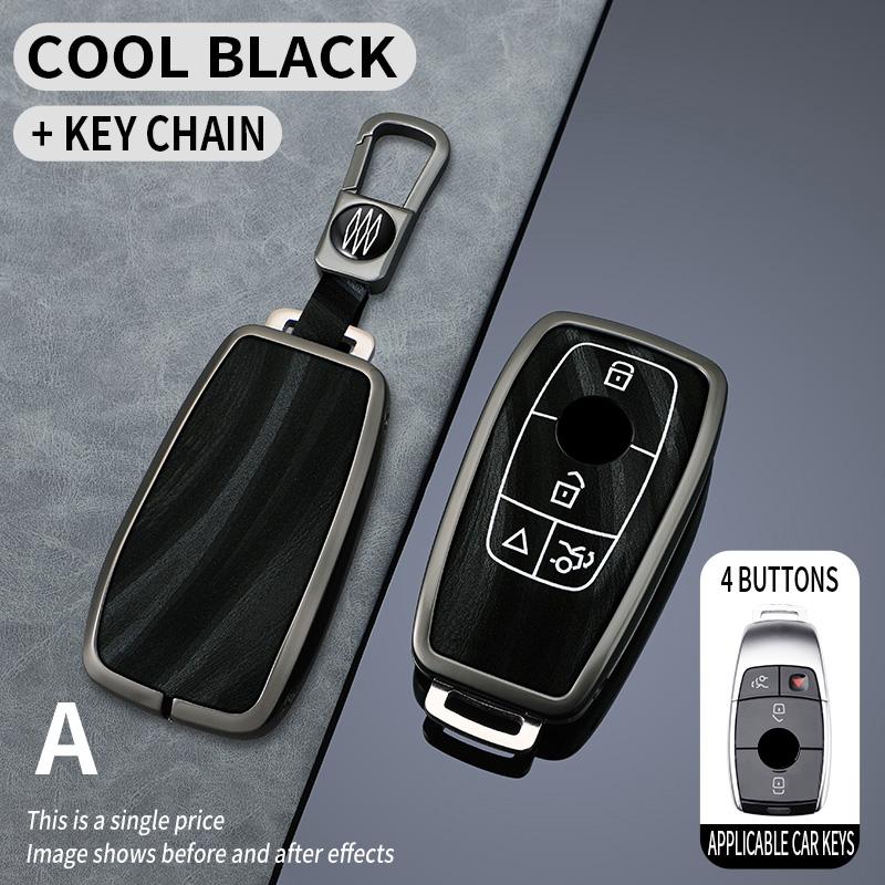 Interior Mouldings Zinc Alloy Car Remote Key Case Cover Shell For Mercedes Benz A C E S G Class GLC CLE CLA GLB GLS W177 W205 W2