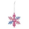 Winter Acrylic Christmas Ornaments Colorful Snowflake Ballerina Dancer Feather Hanging Ornaments for Xmas Tree Decor
