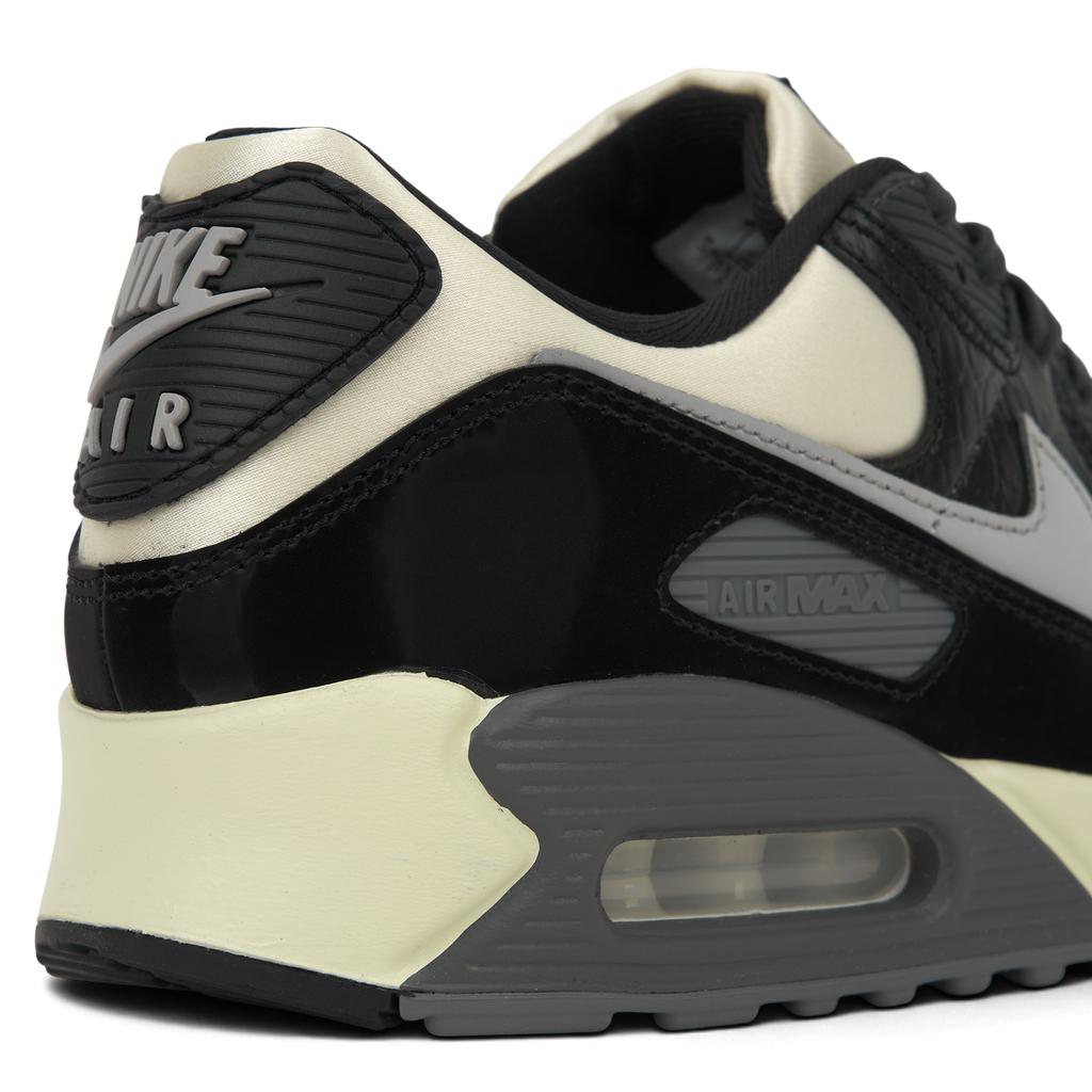 Nike Air Max 90 QS Дымчато-серый крокодил Мужские кроссовки Кокосовое молоко Черный IO4468-100