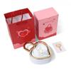 Soap Rose Flower Finger Ring Box Rotation Valentine's Day Gift Box  Wedding