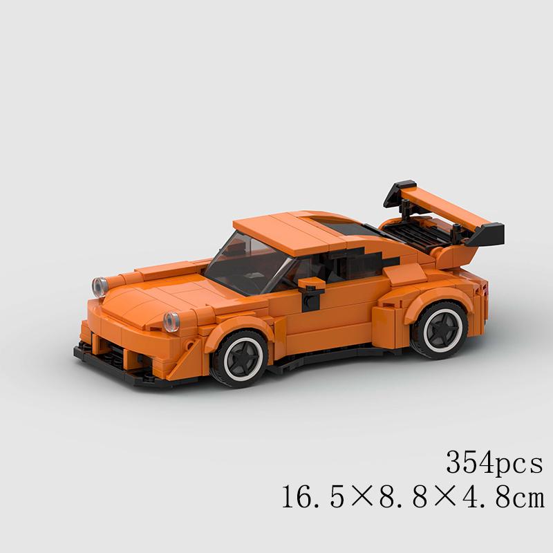 MOC Скорость Спорт Супер Гоночный Автомобиль Модель Строительные Блоки DIY Кирпичи Город Технический Ралли Отличный Гоночный Автомобиль Рождественский Подарок Игрушка