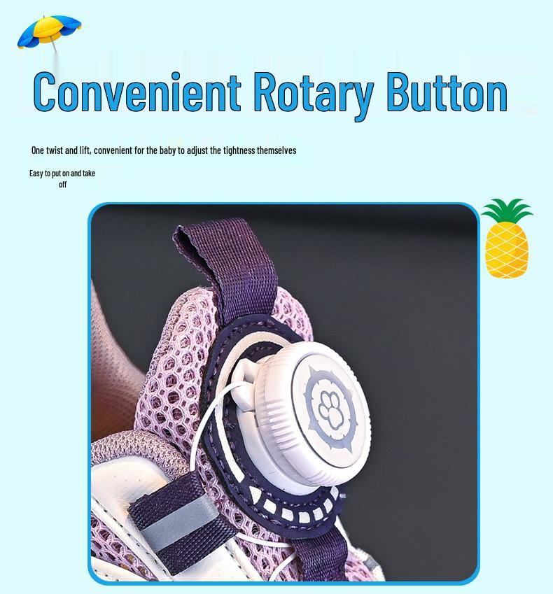 Paw Patrol Kids' Sports Shoes - Breathable Mesh, Spring/Summer Style, Student-Friendly, Boys' Hollow Design, Easy-On Button, Big Sizes