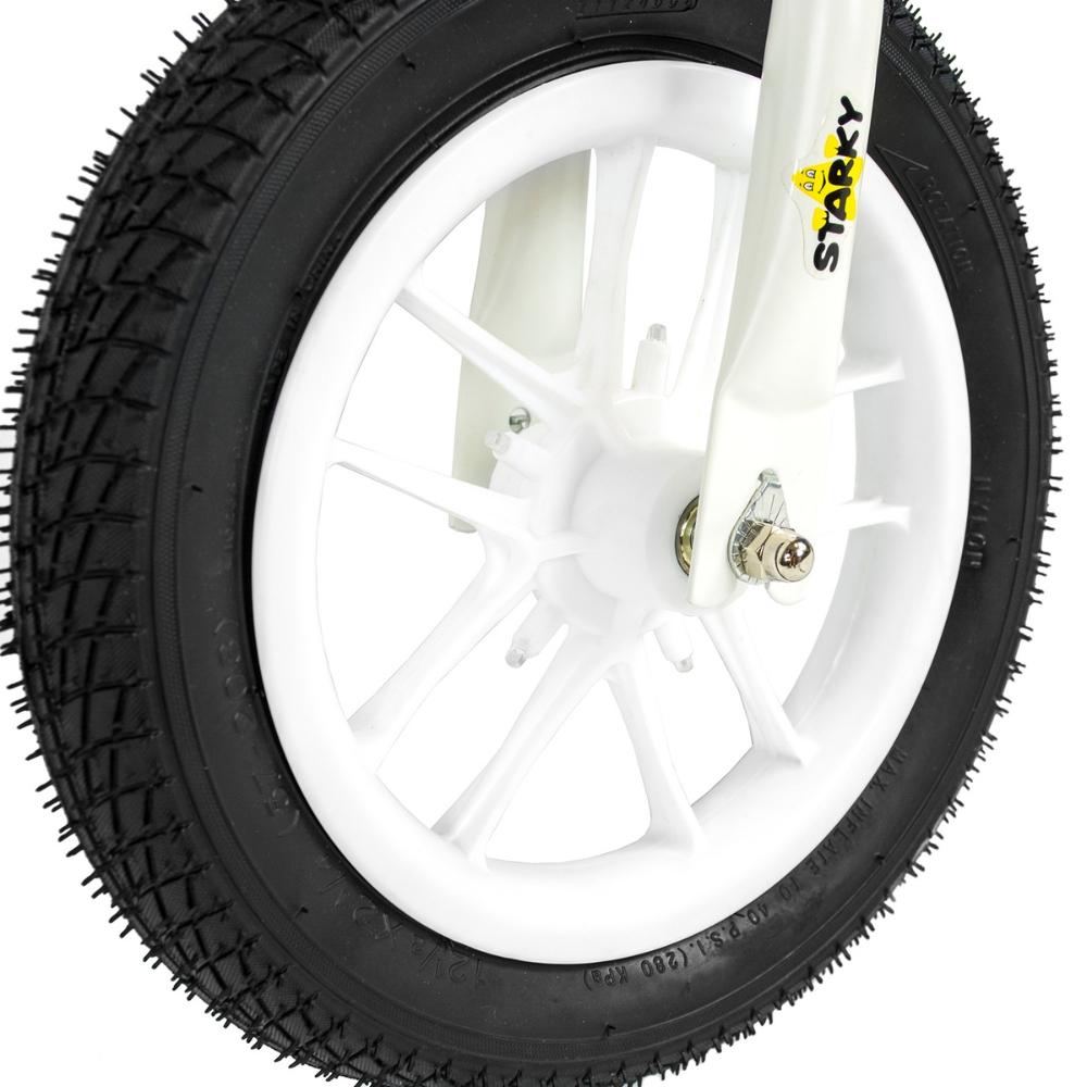 Balance bike, children's bike, inflatable wheels, 12 light-up wheels