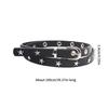PU Leather Waist Belt with Pin Buckle Harajuku Star Rivet Waist Belt Woman Girls Jeans Dresses Skirt Coat Waistband