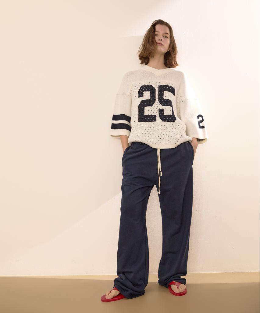 NOHANT 25 Jacquard Short Sleeve Knit Ivory