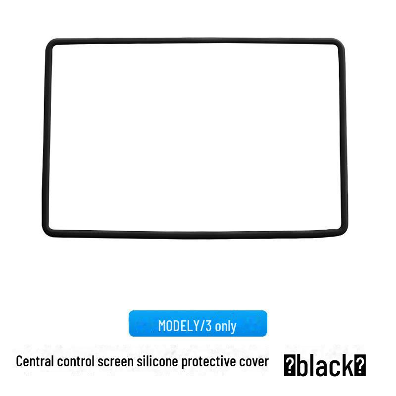 Silicone Frame Navigation Screen Protector for Tesla Model 3/Y Car Accessories