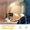 Wireless Table Lamp Study 3 Modes Touch Dimming Rechargeable LED Reading Desk Lamp USB Table Light Bedside Flexo Lamps