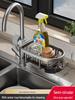 Kitchen Sink Drain Basket and Storage Rack for Dishwashing Essentials