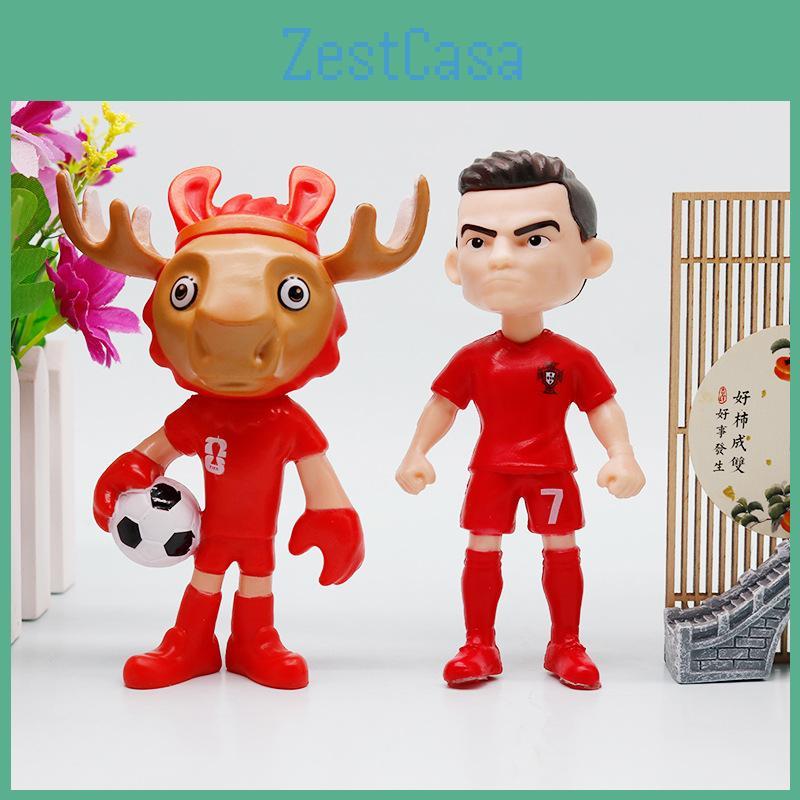 ПВХ Статуэтка фаната Кубка мира Модель автомобиля Украшение Памятный Домашний декор Предмет коллекционирования для футбольных энтузиастов