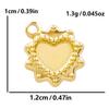 6 шт./Лот Разные кулоны в форме сердца Для изготовления ювелирных изделий 18 карат Позолоченная нержавеющая сталь Шармы Оптовая продажа Шарм Подсолнух