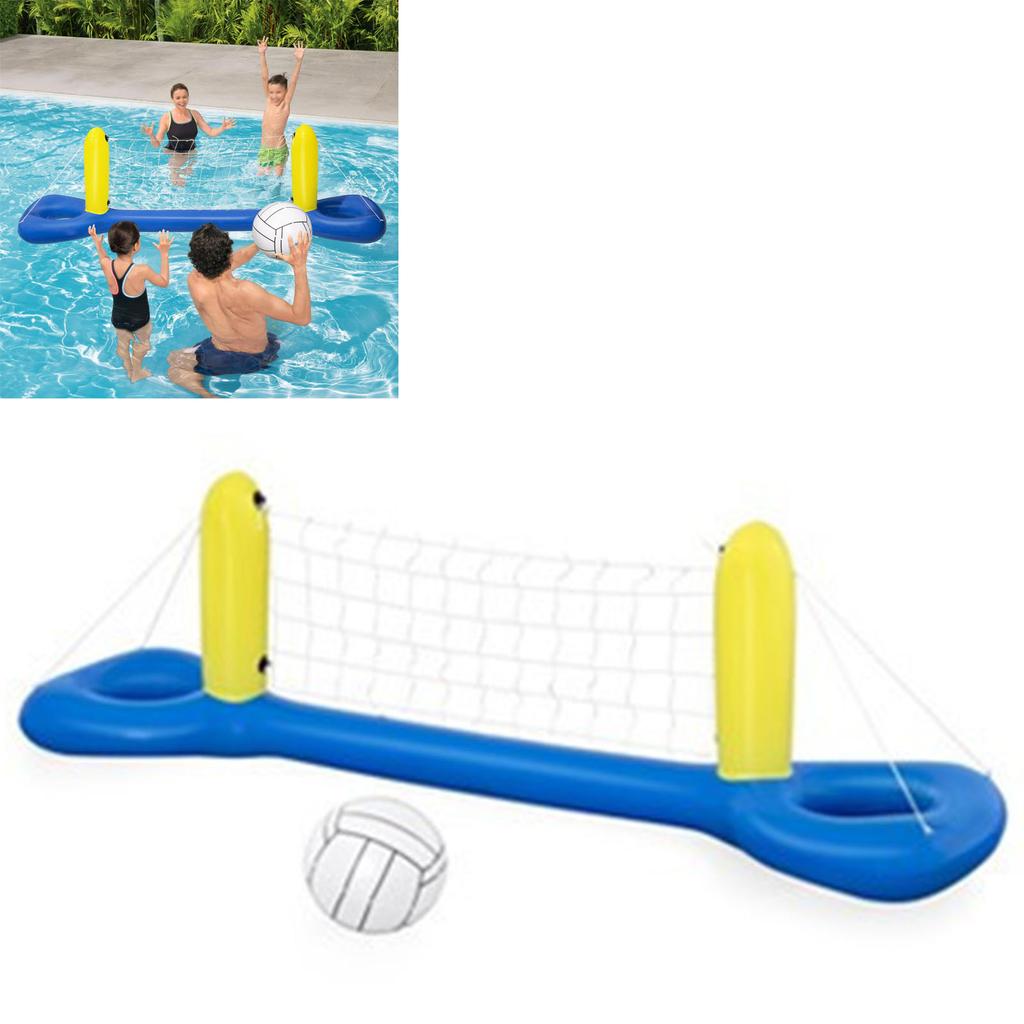 Надувной бассейн, волейбольный комплект с волейбольной сеткой, кольцами, утолщенный, безопасный, портативный надувной бассейн