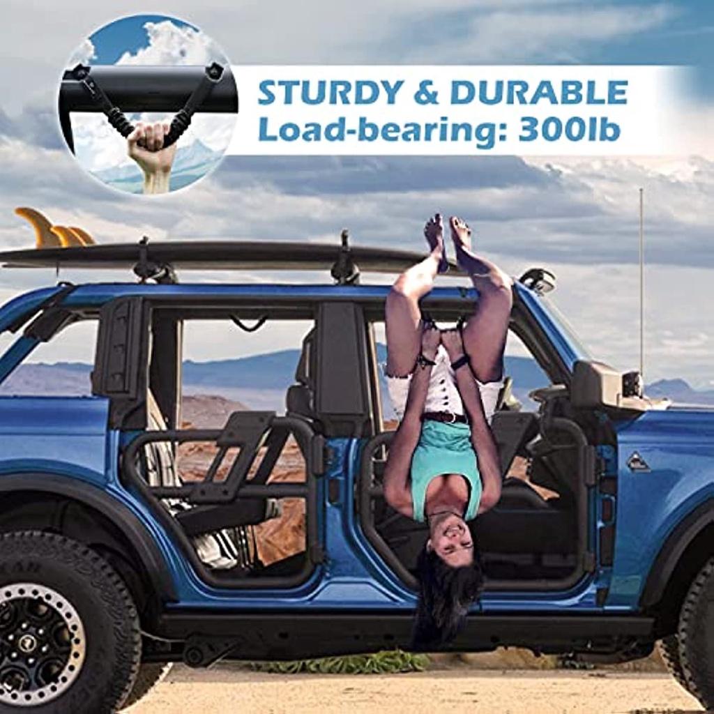 Комплект из 4 ручек Roll Bar, совместимых с Ford Bronco 2021 2022 2023, 2/4-дверная ручка из паракорда, аксессуары для интерьера Bronco (Не подходит Брон